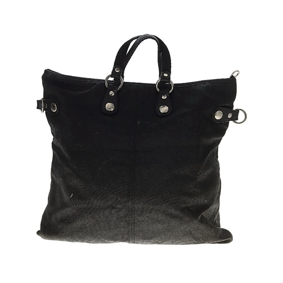 Hogan Tote Bag Coated Canvas Trend Media Black - Picture 10 of 11